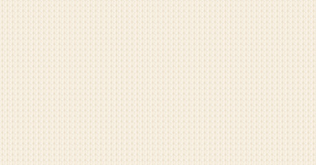 白/アイボリーのニットのテクスチャ - 毛糸の編み目柄の横長の背景やバナーの素材 - 1.91:1