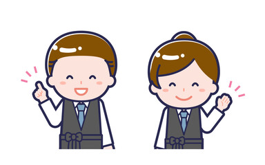 バーテンダー／2人組／男女 01