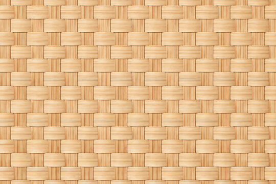 Seamless bamboo checkerboard weave texture background