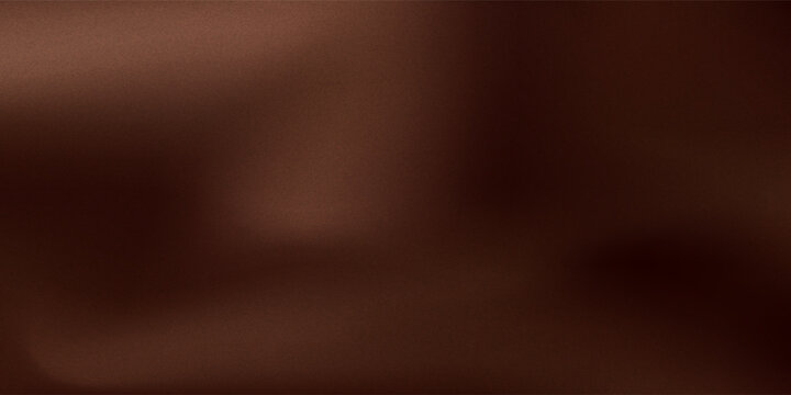 Chocolate wavy swirl background. Abstract satin chocolate waves, brown color flow. Vector