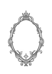 vintage floral frame