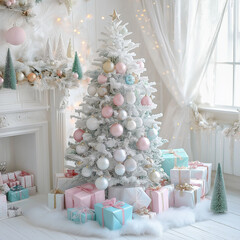 christmas tree and gifts