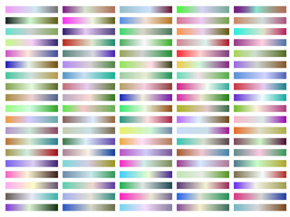 Vibrant multi colored metallic gradients, abstract colorful pattern, digital art design, texture, and modern style concept isolated transparent background