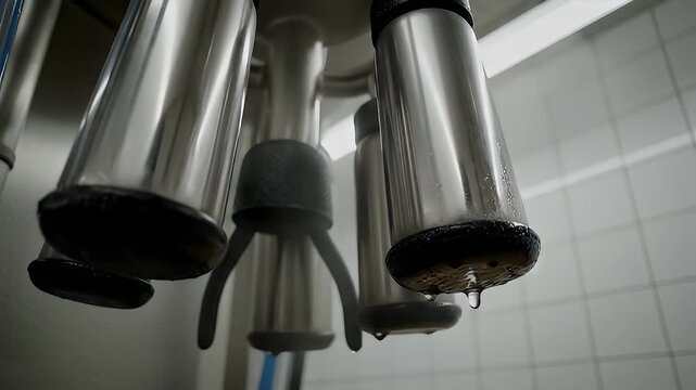 Dairy Technology Revealed Inside The Milking Parlor Washing Cycle