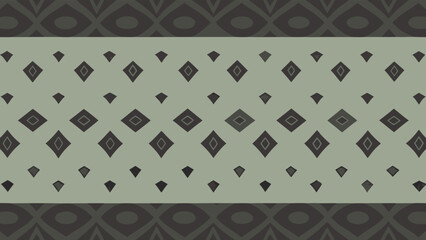 Geometric pattern in olive green and dark gray creates a seamless repeating background