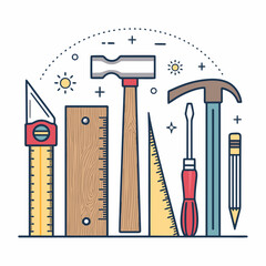 Woodworking Hand Tools Creative Visual Perfect for Editorial Content