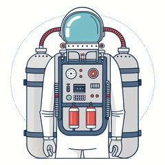 Elegant Astronaut Backpack Life Suppo Professional Photo