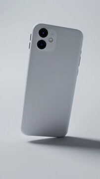 Modern Smartphone Case Mockup with Blank Screen.