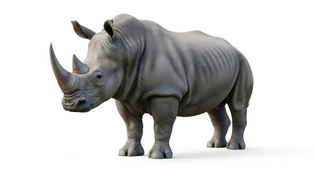 Obraz premium rhino isolated on white background