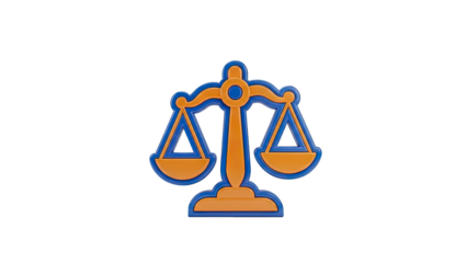 3D Icon of Justice Scales