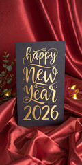Festive Happy New Year 2026 Greeting cards.