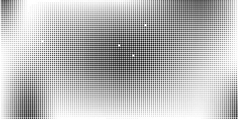 Halftone background. Grunge halftone pop art texture. White and black abstract wallpaper. Geometric vector