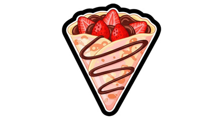 Chocolate strawberry crepe 