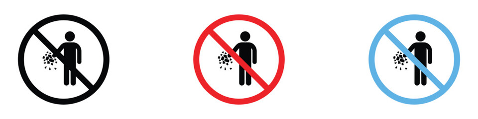 Do not throw trash icon vector. Do not litter, prohibition of throwing trash, debris symbol. vector illustration.
