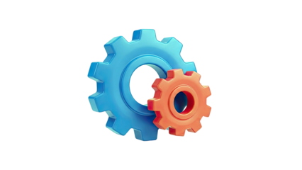 Gears Interlocking: Teamwork and Collaboration Concept