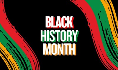 Black History Month poster design. African American History Month 