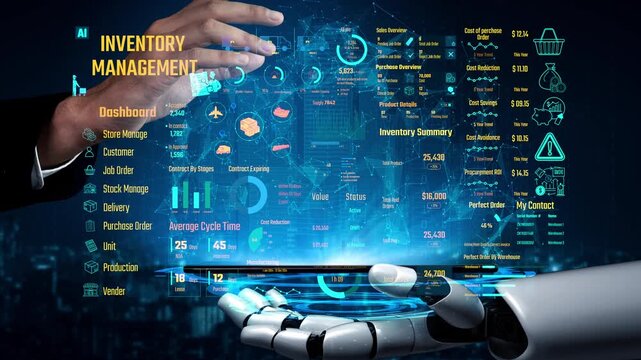 AI manages inventory dashboards through virtual assistant analytics, smart tracking systems, and artificial intelligence for warehouse and procurement efficiency. Thunk