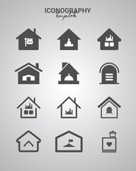 Home Iconography Template for Real Estate and Property
