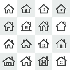 Minimal Home Icon Set Collection