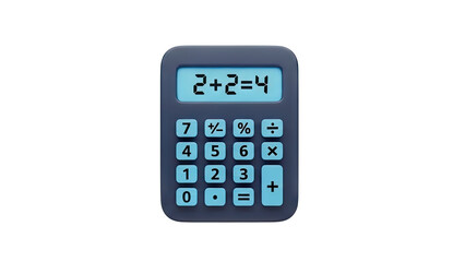 Simple Calculator Displaying 2+2=4