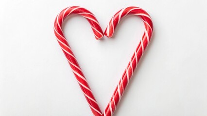 Heartfelt Holiday Delight A Sweet Arrangement of Classic Red and White Striped Candy Canes, Perfect for Festive Celebrations and Expressing Love