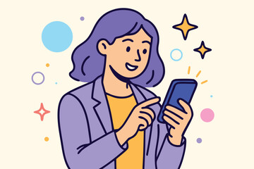 Smart Device for Digital Communication & Mobile Phone with Touchscreen Interface