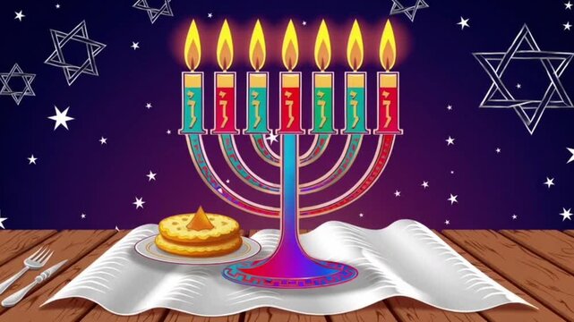 Hanukkah vector art design illustrations
