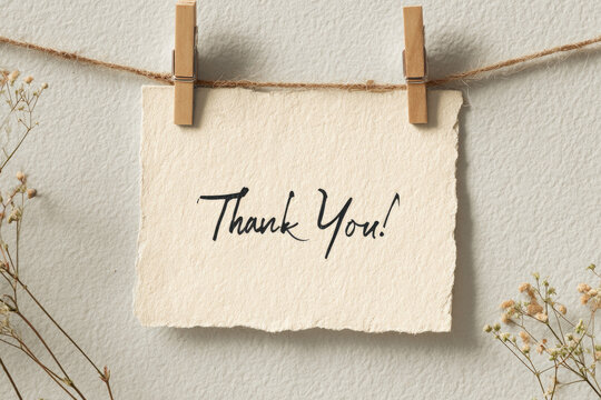 Thank you on paper background for final presentation slide 