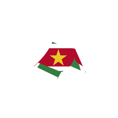 Suriname Flag Hiking Tant In Icon
