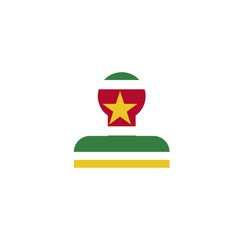 Suriname Flag Male Id Card In Icon 41