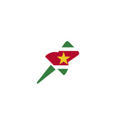 Suriname Flag Map Pin In Icon