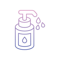 Fototapeta premium Lotion Bottle icon clean and modern vector illustration