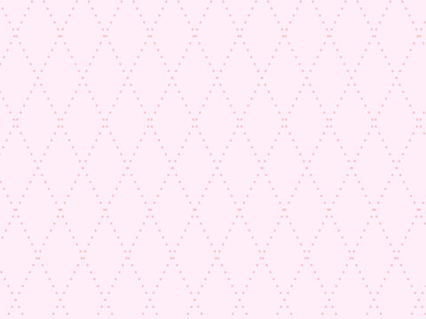 Seamless pink polka dot diamond pattern background