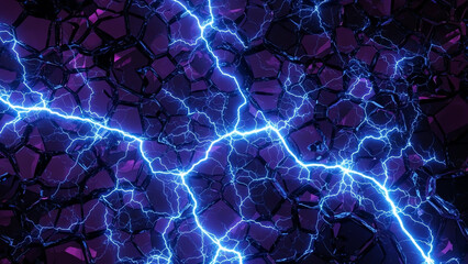 Obraz premium Electric Network Pattern