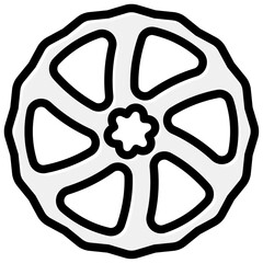 disc brake bike icon