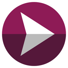 Arrow play icon vector illustration