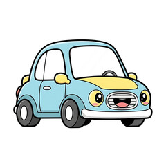 Cute Cartoon Car. (5)