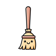 Cute Broom Cartoon. (3)