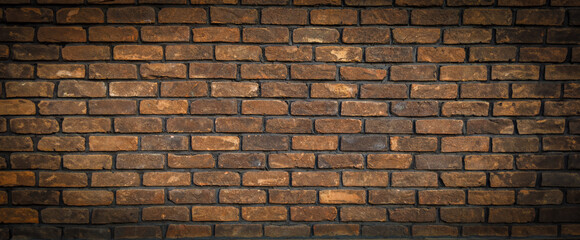 Brick wall with a brown color