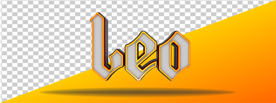 element zodiac leo 3d render isolated