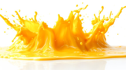 Isolated burst of fresh orange juice, citrus