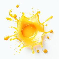 Isolated burst of fresh orange juice, citrus