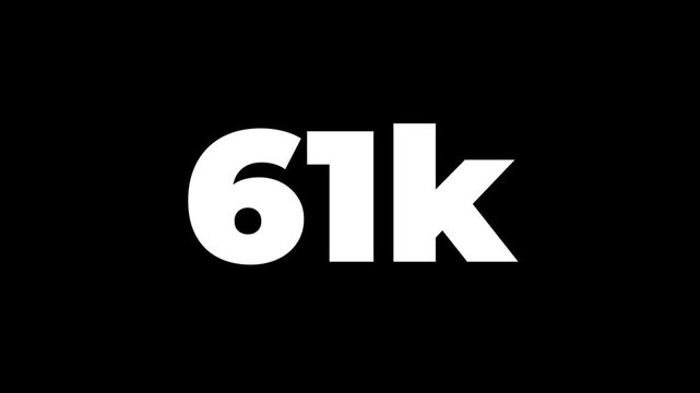 85k Subscribers, 85k Subscribers Text Animation, Congratulation 85k Subscribers Animation Videos, 85k