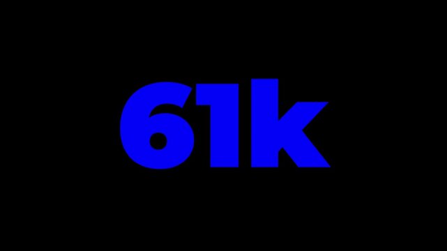85k Subscribers, 85k Subscribers Text Animation, Congratulation 85k Subscribers Animation Videos, 85k