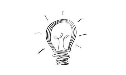 Lightbulb lamp drawing black color object icon sign symbol innovation inspiration idea lightbulb lamp energy progress future solution thinking creativity idea drawing planning learning education study © StreetOnCamara