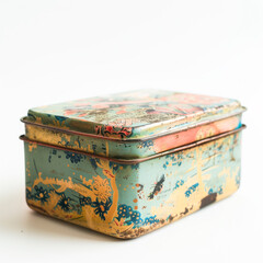 Small vintage tin box, holding secrets of the past
