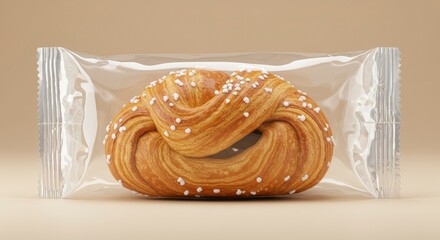 Delicious Pastry in Clear Packaging
