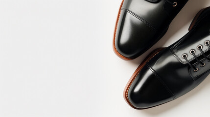 a conceptual image featuring a pair of stylish shoes