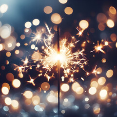 shallow focus sparkler glow