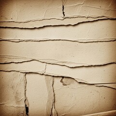 Stack of old, torn paper sheets with a vintage and textured appearance
